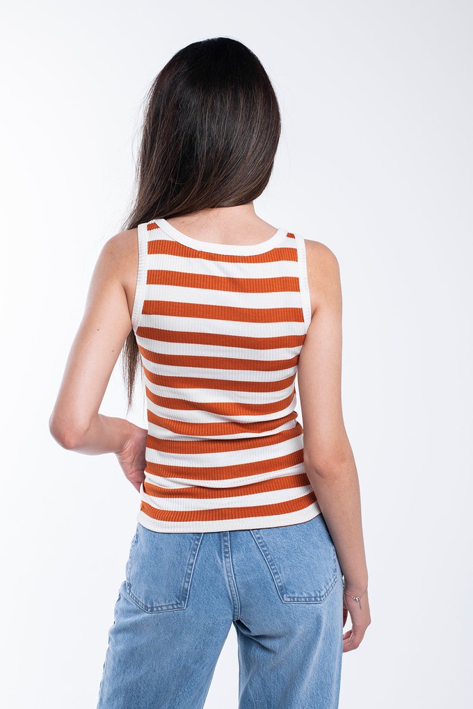Striped Ribbed Vest from Bee & Alpaca