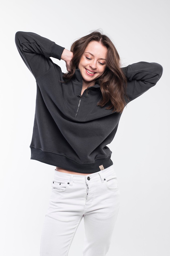 Zipped Neck Sweatshirt from Bee & Alpaca