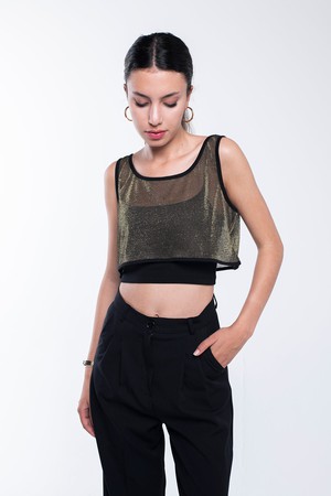 Sparkly Light Crop Top from Bee & Alpaca