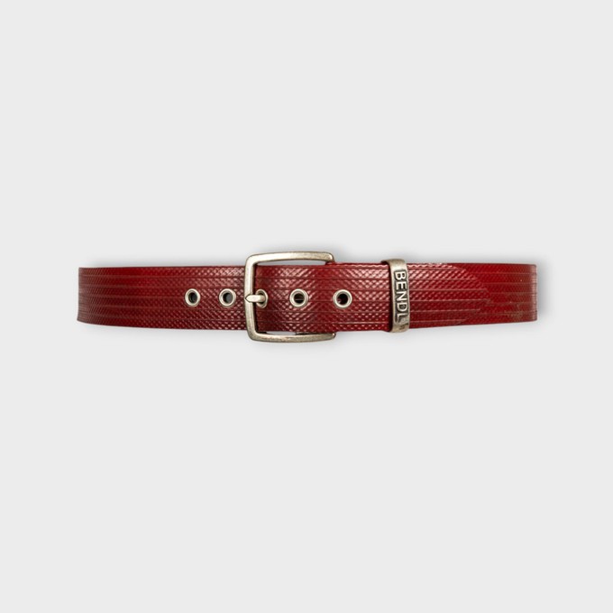 Bendl Original | Upcycled Riem Klassiek Brandslang Rood  (4 cm) from BENDL