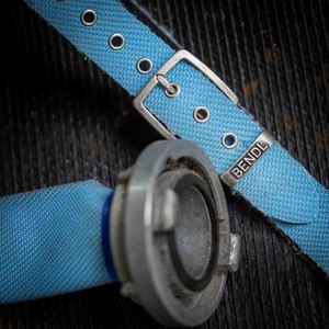 Nasty Blue | Upcycled Riem van Lichtblauwe Brandslang (4 cm) from BENDL
