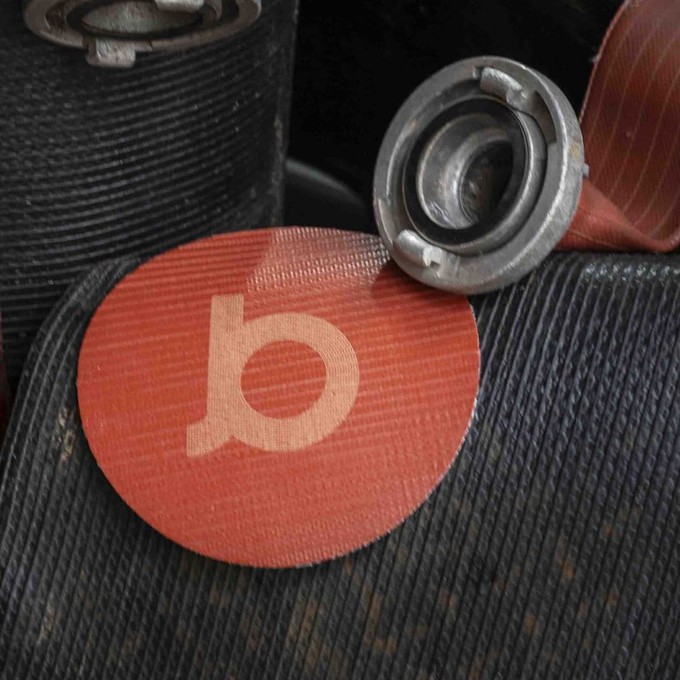 POTCOASTER – 3 Upcycled Panonderzetters van Brandslang from BENDL