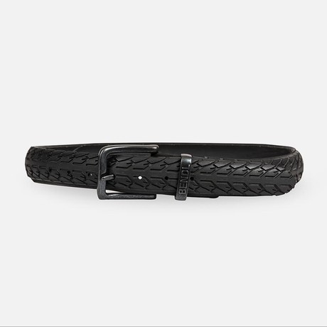 Black Flandrien – Upcycled Fietsband Riem | 4 cm from BENDL