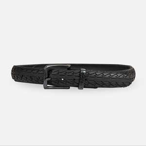 Black Flandrien – Upcycled Fietsband Riem | 4 cm from BENDL
