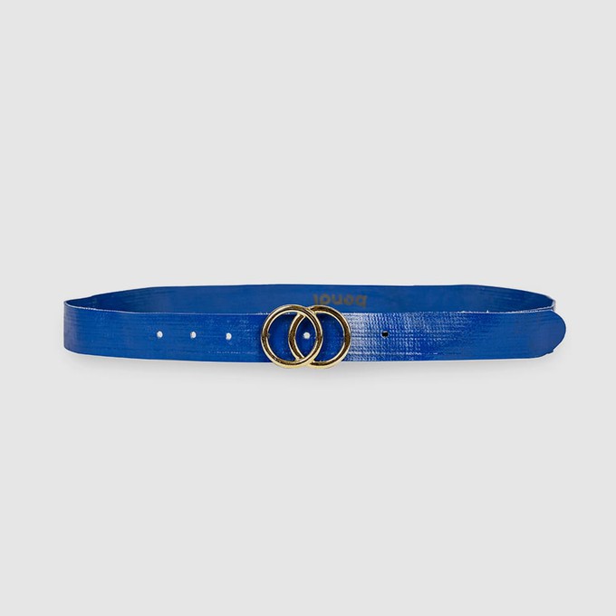 Blauwe Upcycled Brandslang Ceinturen – Field Chic (3 cm) from BENDL