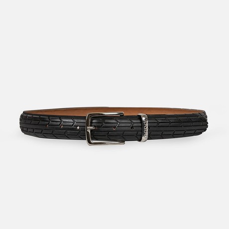Soigneur Black – Upcycled Fietsband Riem | 3,5 cm from BENDL