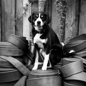  Spike – Zwarte hondenhalsband van brandslang from BENDL