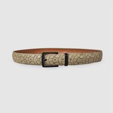 Soigneur White – Upcycled Fietsband Riem | 3,5 cm via BENDL
