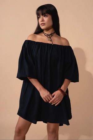 Rosie Dress Black from Bhoomi