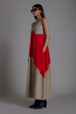 Lillet Dress Beige from Bhoomi