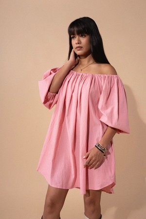Rosie Dress Salmon from Bhoomi