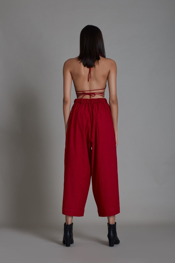 Loulou Pants Set Red from Bhoomi