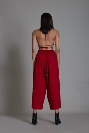 Loulou Pants Set Red from Bhoomi