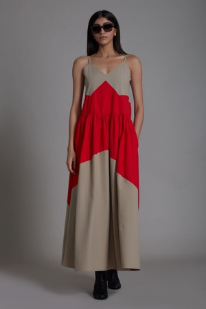 Lillet Dress Beige from Bhoomi