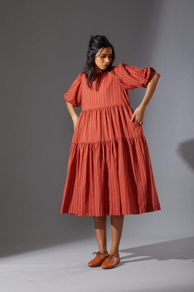 Sina Dress Rust from Bhoomi