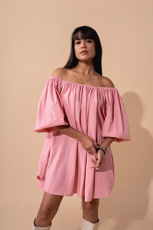 Rosie Dress Salmon from Bhoomi