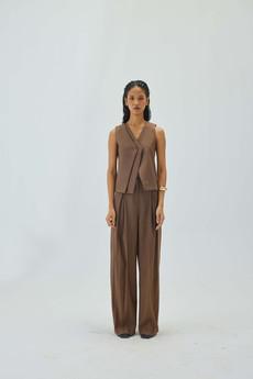 Clyde Pants Brown via Bhoomi