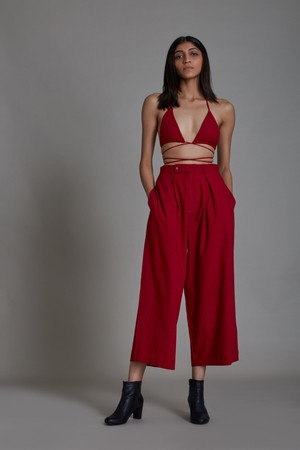 Loulou Pants Set Red from Bhoomi