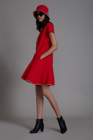 Vesper Dress Red from Bhoomi