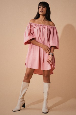Rosie Dress Salmon from Bhoomi