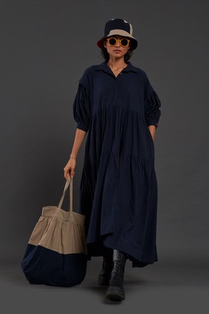 Matera Dress Blue from Bhoomi