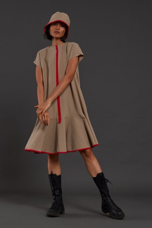 Vesper Dress Beige from Bhoomi