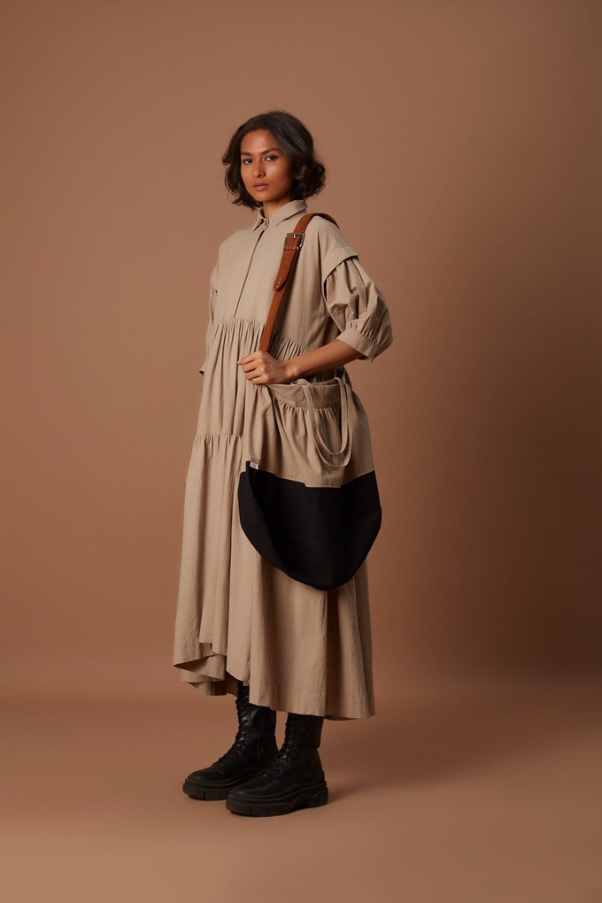 Matera Dress Beige from Bhoomi