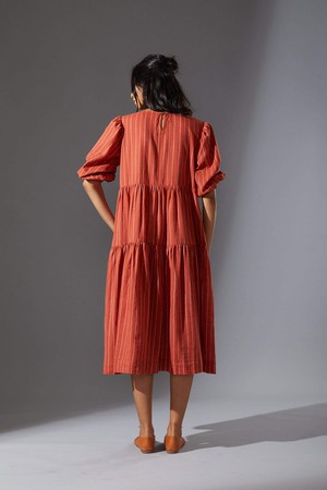 Sina Dress Rust from Bhoomi