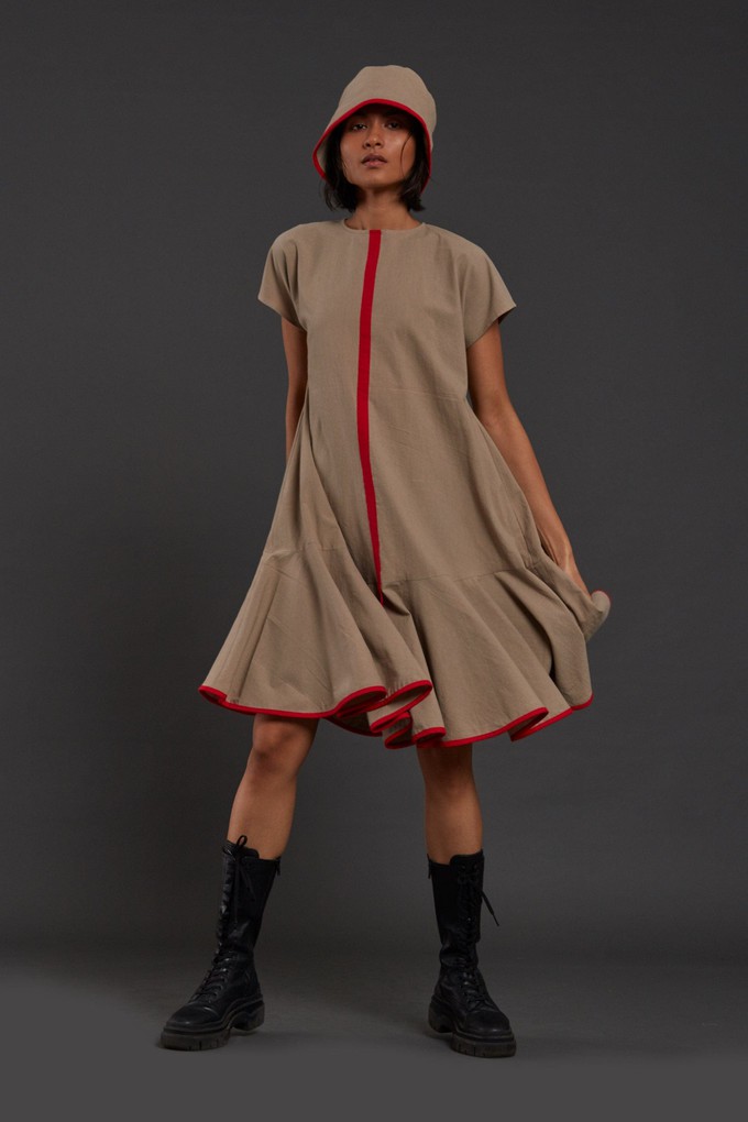 Vesper Dress Beige from Bhoomi