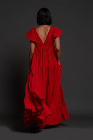 Monette Dress Red from Bhoomi