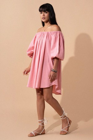 Rosie Dress Salmon from Bhoomi