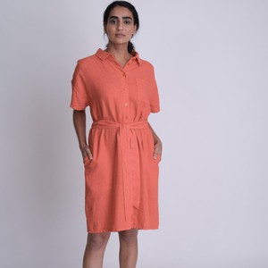 Vera Linen Shirt Dress from BIBICO