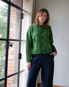 Mira Cropped Wool Cardigan via BIBICO