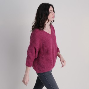 Leah V Neck Wool Jumper from BIBICO