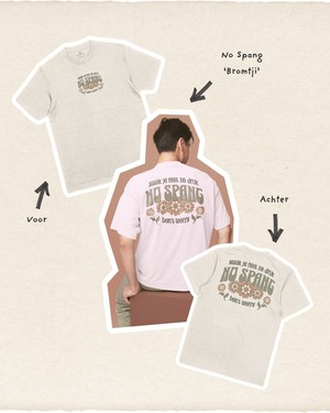 T-shirt No Spang – Bromtji Natural Raw from BLL THE LABEL