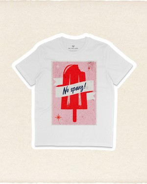 T-shirt No Spang – Popsicle Wit from BLL THE LABEL