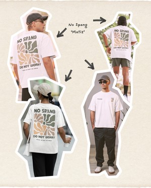 T-shirt No Spang – Matiz Wit from BLL THE LABEL