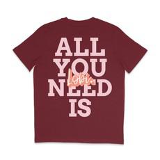 All You Need T-shirt Burgandy via BLL THE LABEL