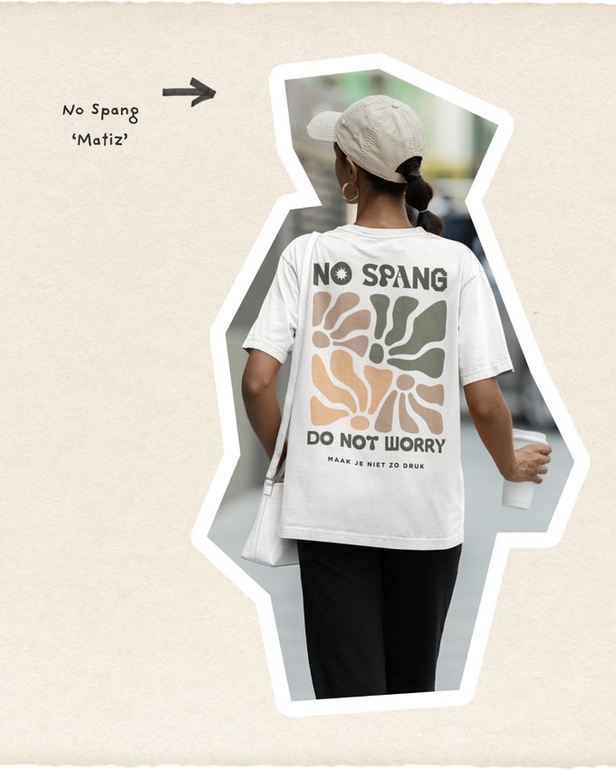 T-shirt No Spang – Matiz Wit from BLL THE LABEL