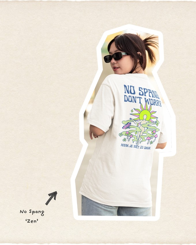 T-shirt No Spang – Zen Wit from BLL THE LABEL