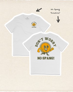 T-shirt No Spang – Sunshine Wit from BLL THE LABEL