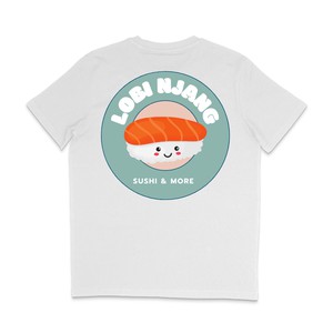Lobi Njang Sushi & More T-shirt Wit from BLL THE LABEL