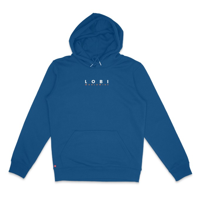 Lobi Worldwide Center Hoodie Majorelle blauw from BLL THE LABEL