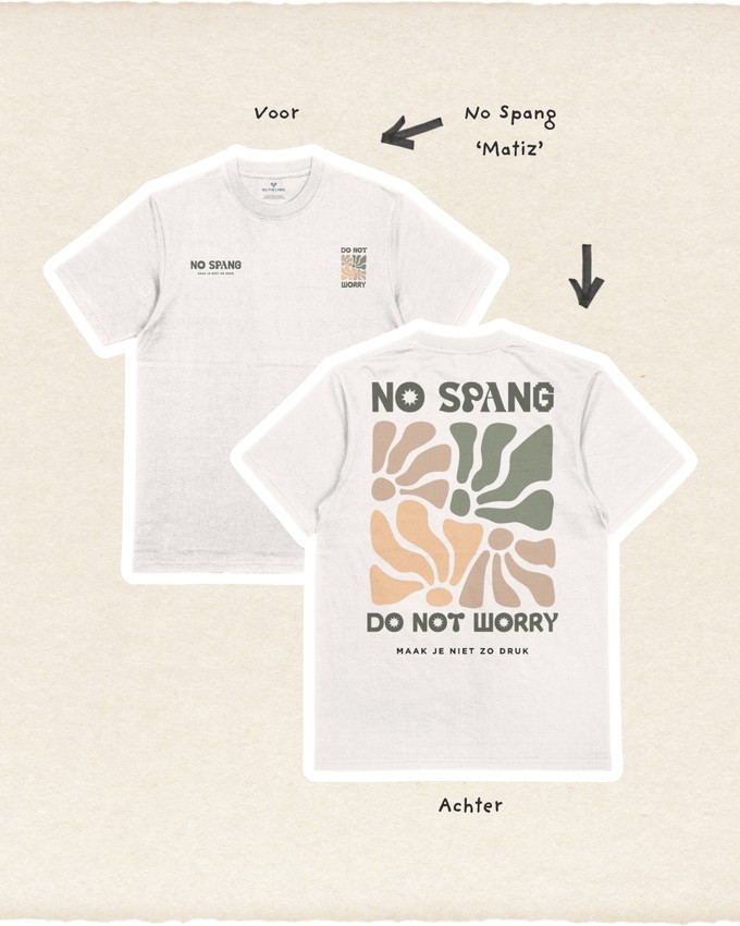 T-shirt No Spang – Matiz Wit from BLL THE LABEL
