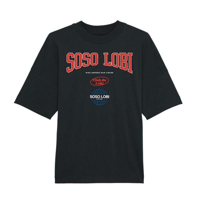 Oversized T-shirt Soso Lobi Varsity Black from BLL THE LABEL