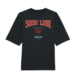 Oversized T-shirt Soso Lobi Varsity Black from BLL THE LABEL