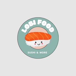 Lobi Njang Sushi & More T-shirt Wit from BLL THE LABEL