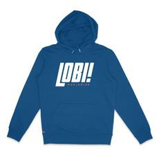 Lobi Worldwide Italic Hoodie Majorelle blue van BLL THE LABEL