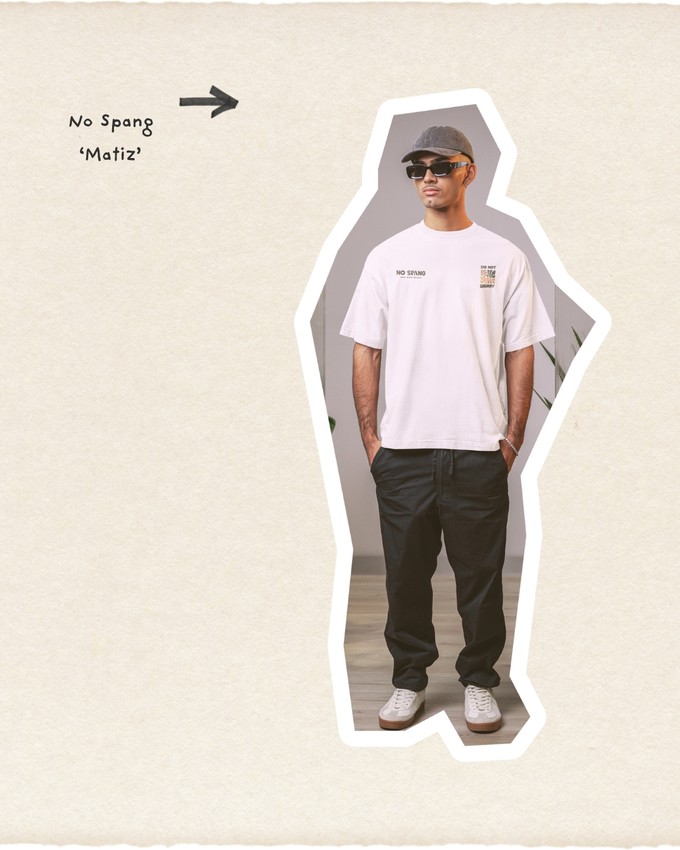 T-shirt No Spang – Matiz Wit from BLL THE LABEL