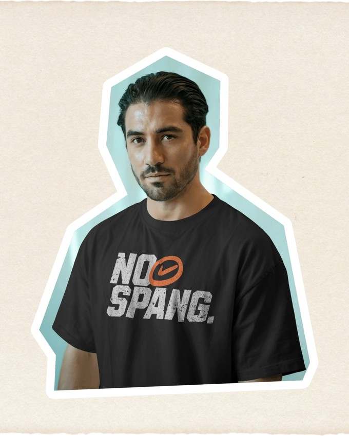 T-shirt No Spang – GO Zwart from BLL THE LABEL